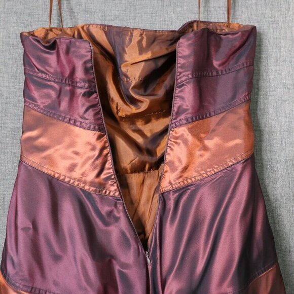 HELEN MORLEY Womens *10 Strapless Bespoke Gown Dress *Altered - Picture 10 of 16